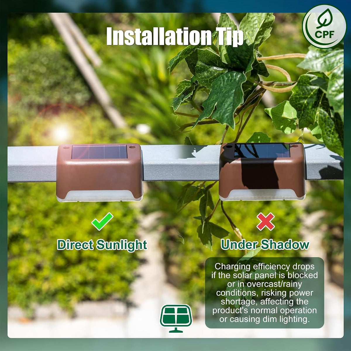 SOLPEX Solar Deck Lights Outdoor 16 Pack,Step Light Waterproof,Warm White | Led Solar lights for Outdoor Stairs,Step,Fence,Yard,Patio and Pathway