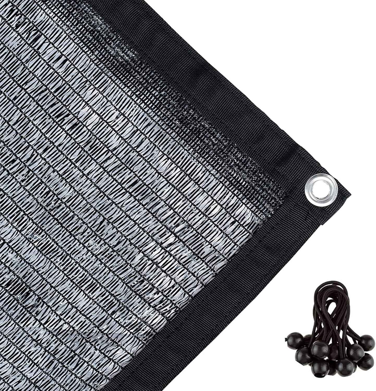 Agfabric 40% Shade Cloth 10x20ft Sunblock Shade Cloth with Grommets for Garden Patio, Black