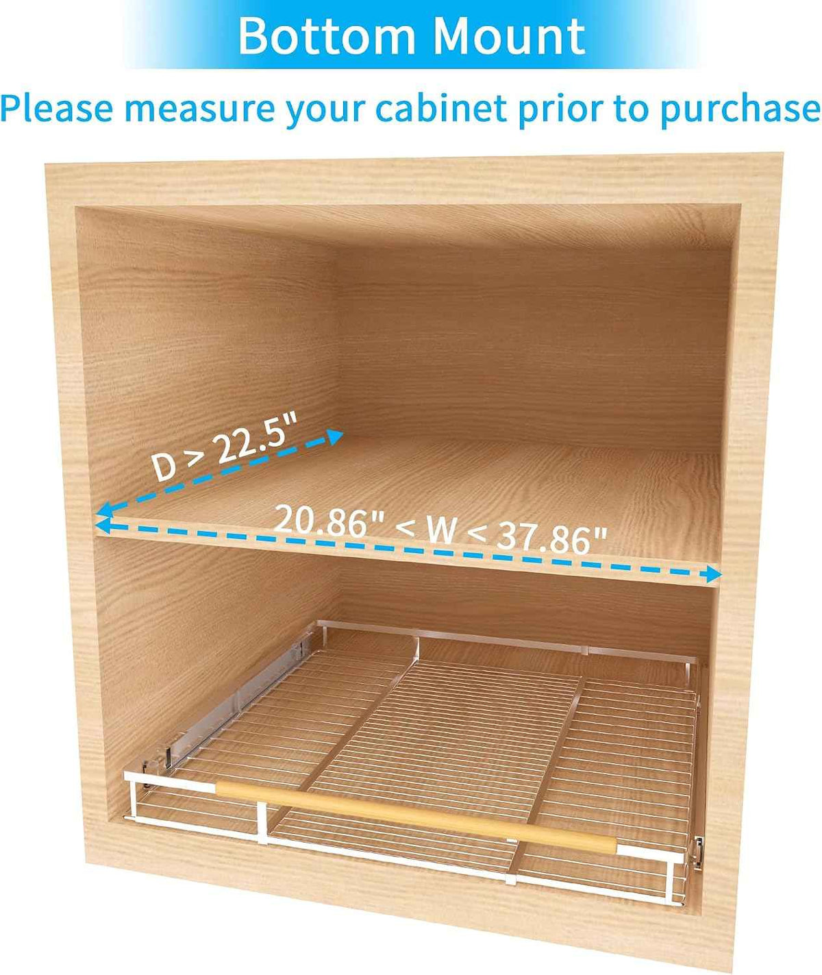 Expandable Pull-Out Cabinet Organizer, 1 Pack