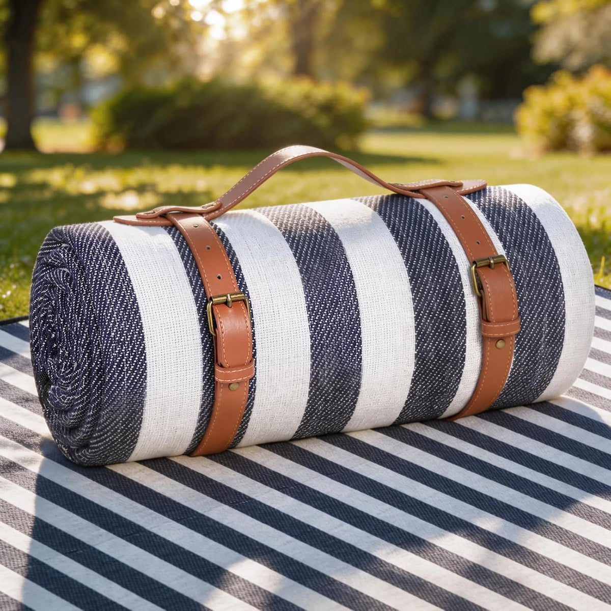 80-Inch Three-Layer Waterproof Picnic Blanket - Field & Nook