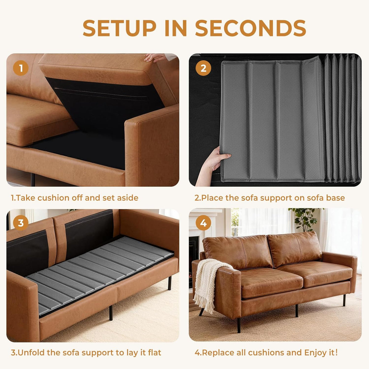 Couch Cushion Support Board – 21.5 × 70 Inch Seat Reinforcement