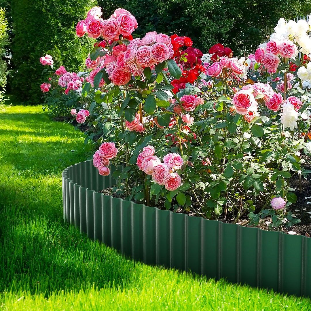 Corrugated Metal Garden Edging – 4 in × 10 ft