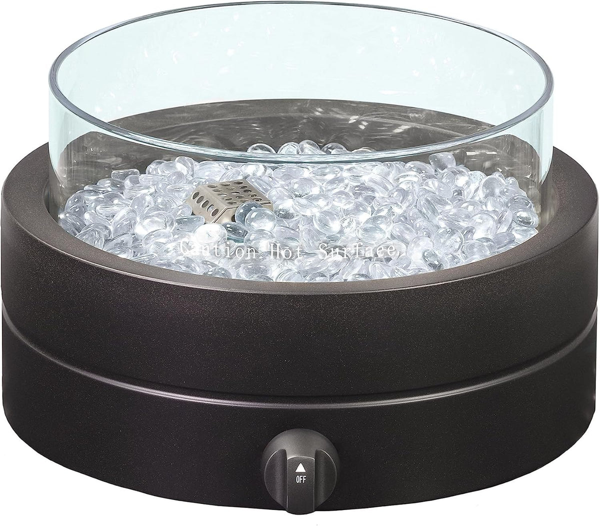 Round Propane Tabletop Fire Pit – 14 in, 9,000 BTU