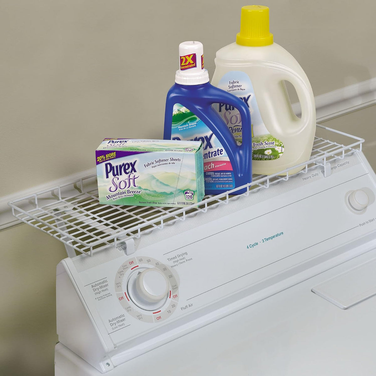 Over-Washer Laundry Supply Storage Shelf - Field & Nook