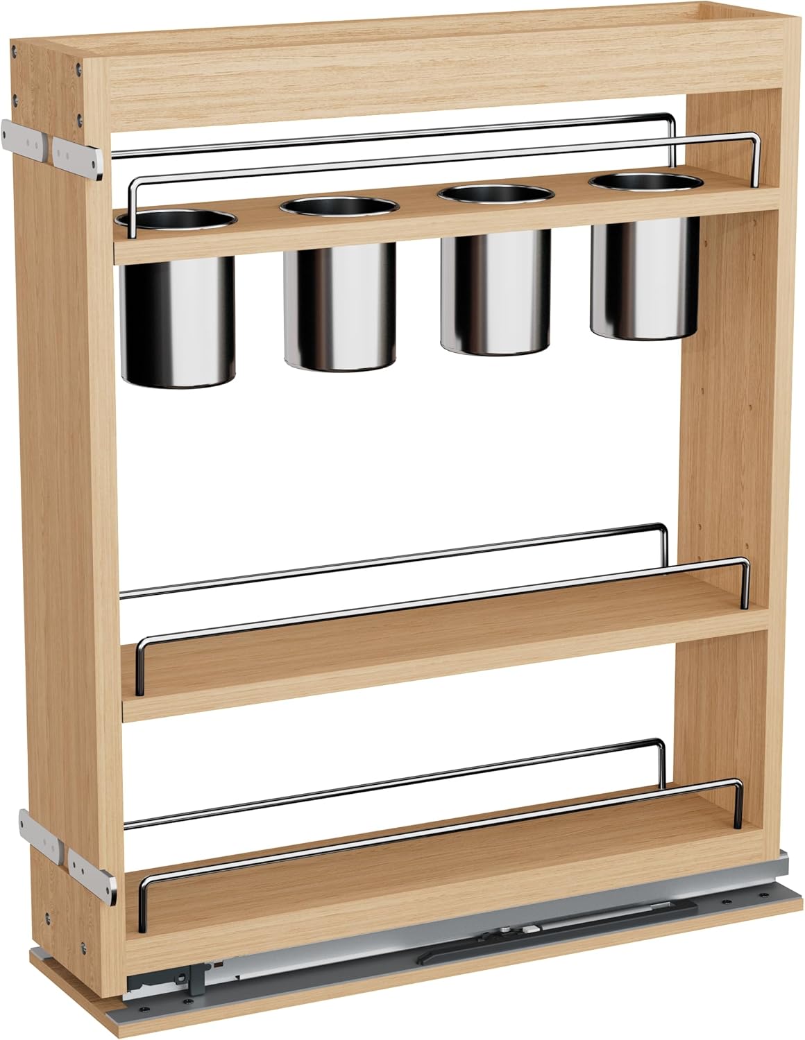 DINDON Pull-Out Spice Rack Organizer, 5" W x 21.9" D