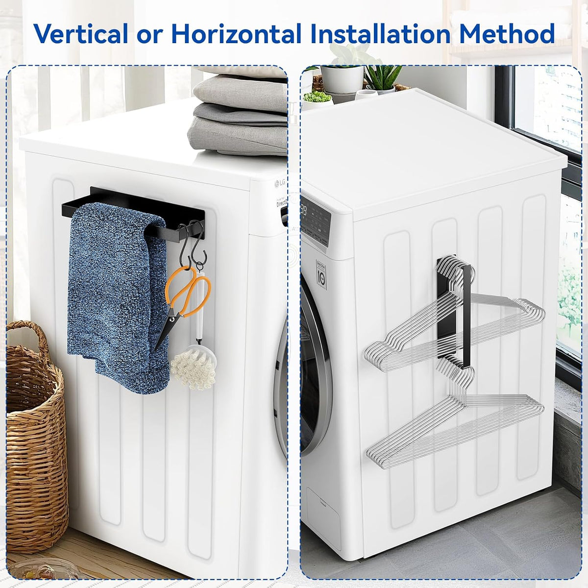 Laundry Room Organization and Storage Magnetic Dryer Ball Holder with Magnetic - Field & Nook