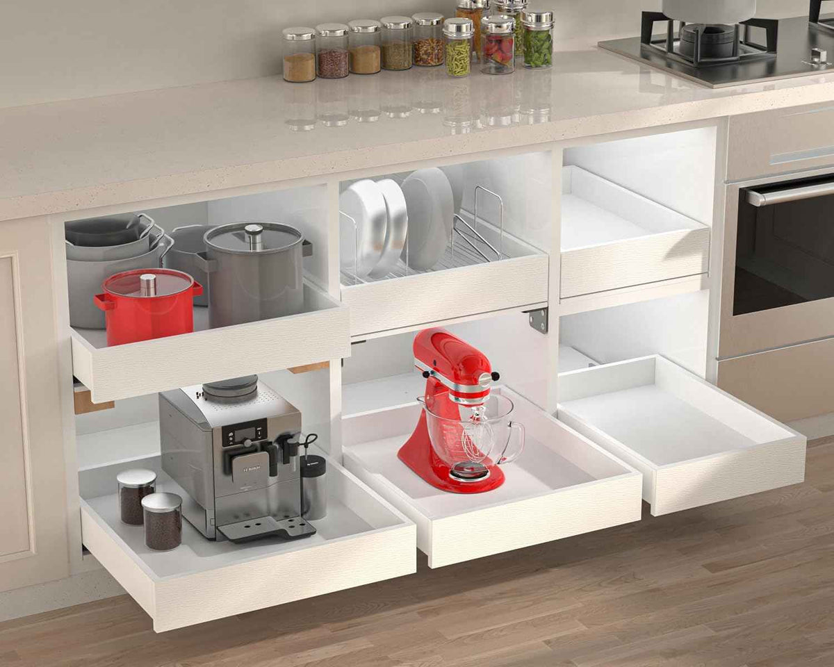 MyLifeUNIT Wood Pull-Out Cabinet Organizer, 14" W x 21" D