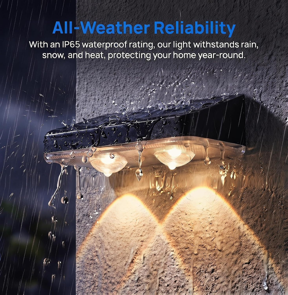 Solar Lights Outdoor Waterproof for Wall, Mailbox, Fence, Address, Sign | 3000K/4000K/6000K 3 Modes Small Downlight Solar Powered Waterproof Dusk to Dawn Lighting Bright LED Lens 2 Pack