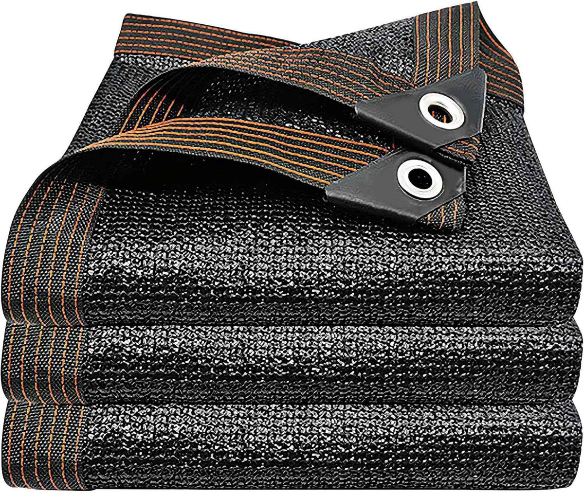 winemana 70% Black Shade Cloth, 6.6 x 6.6 FT Durable Mesh Tarp with Grommets, Resistant Garden Sun Shade Netting with Taped Edge for Plant Cover, Greenhouse, Patio, Tomatoes, Chicken Coop, Barn Kennel