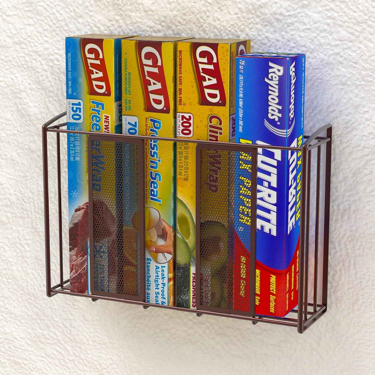 Simple Houseware Over Cabinet Door Mesh Organizer, Bronze