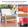 Waterproof Patio Cushion Covers – 24 × 24 × 4 Inch, 4 Pack Replacement Non-Slip Outdoor Seat Cushion Slipcover with Zipper. Camel